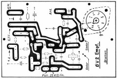 0V2 Röhrenempfänger - Platine unten