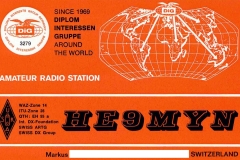 Mitglied Nr. 3279 Diplom Interessen Gruppe, zu meiner blauen QSL hatte ich noch diese orange von DIG