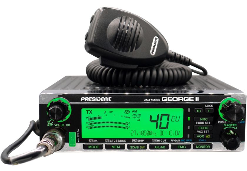 PRESIDENT GEORGE II - CB Funkgerät AM/FM/SSB - Bedienungsanleitung Deutsch V3