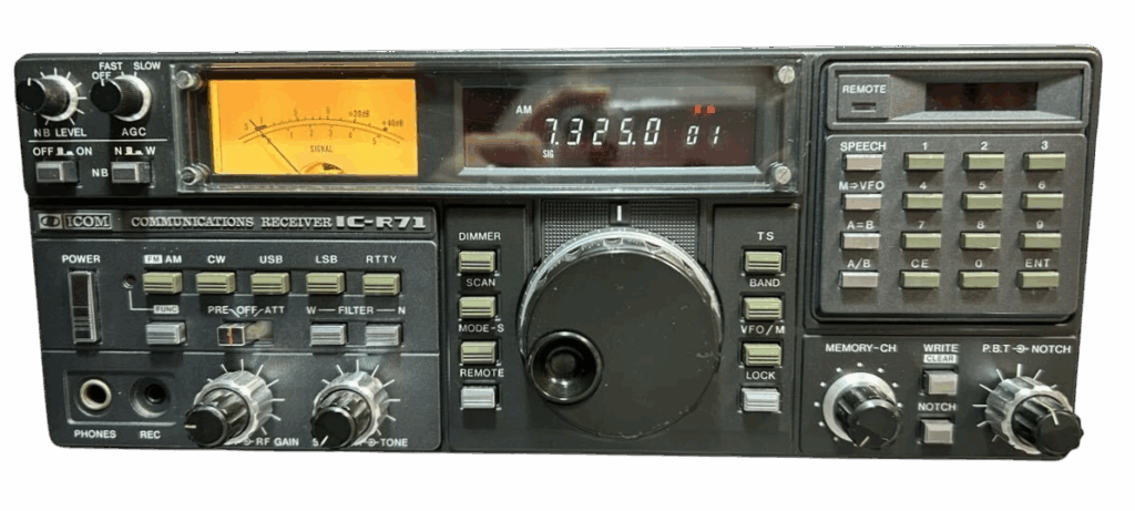 ICOM IC-R71E – Kurzwellenempfänger 150kHz-30MHz inkl. Fernbedienung gekauft