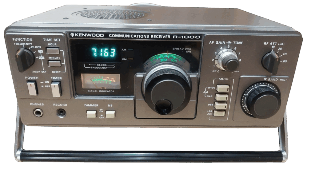 KENWOOD R-1000 – Kurzwellenempfänger 200kHz-30MHz gekauft für Fielddays